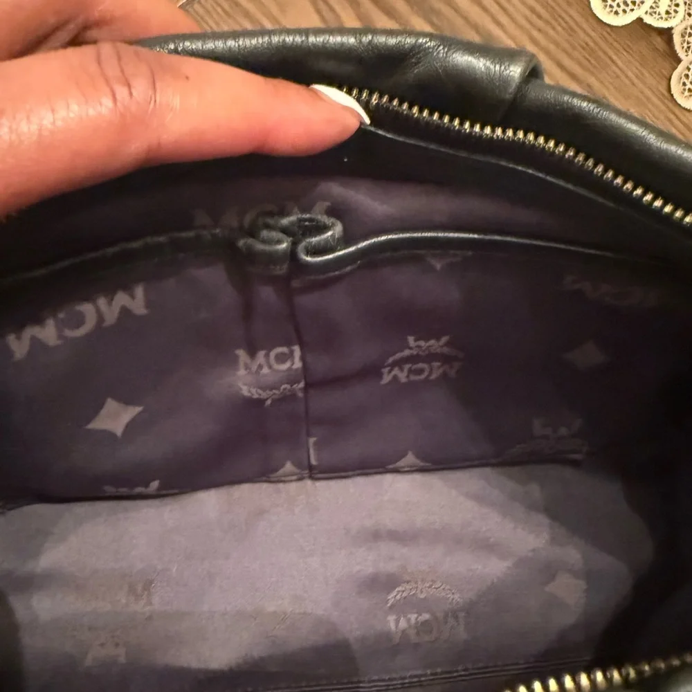 MCM Black Leather Crossbody - Picture 9 of 14
